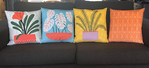 Crissie Rodda's cushions